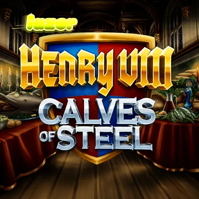 Interface do slot Henry 8th Calves of Steel com o personagem principal em destaque